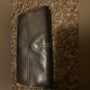 Brown wallet by fossil